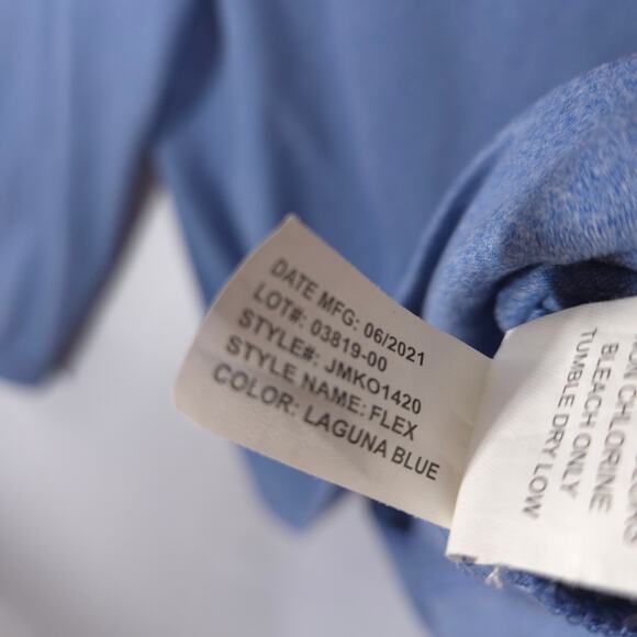 Johnnie O Pullover Mens M Blue Heather Flex Prep Formance 1/4 Zip Long Sleeve - Picture 9 of 9